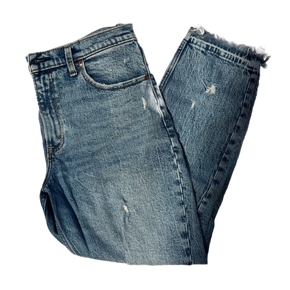 Abercrombie & Fitch Distressed The Mom High Rise Jeans size 30 10R